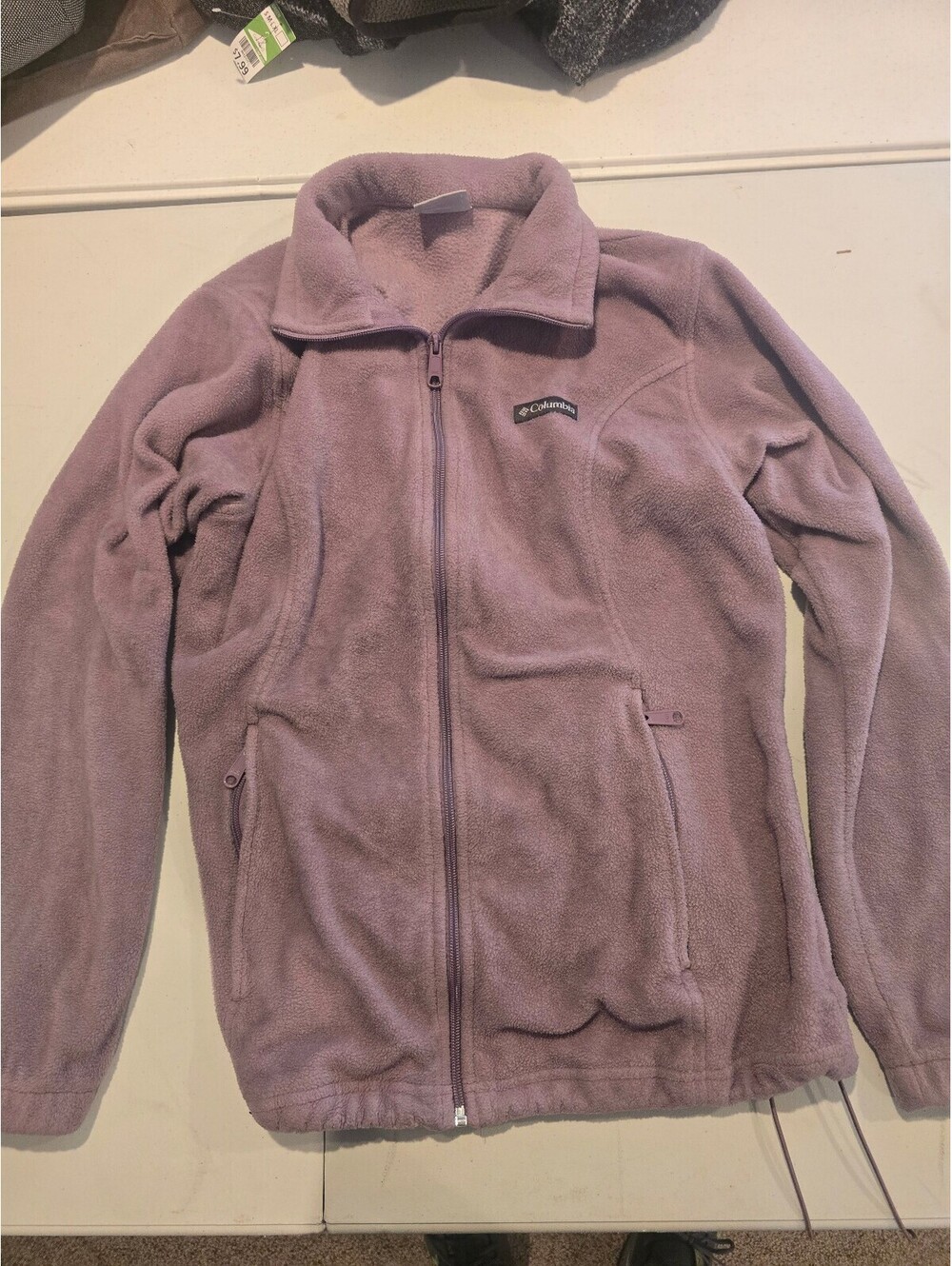 Columbia Women's Full Zip Fleece Jacket Purple Medium